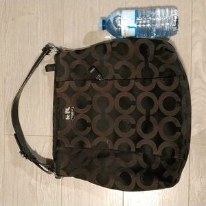 Coach signature shoulder bag